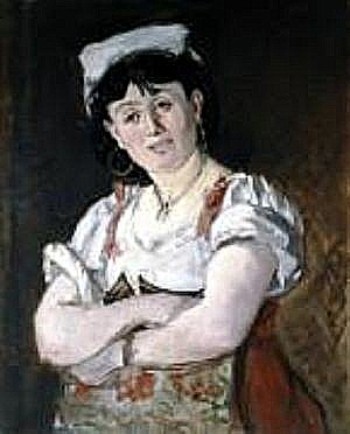 Ritratto di Agostina Segatori von Edouard Manet 1860 gemalt Ritratto di Agostina Segatori von Edouard Manet 1860 gemalt